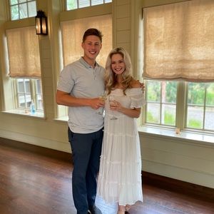 White flowy dress